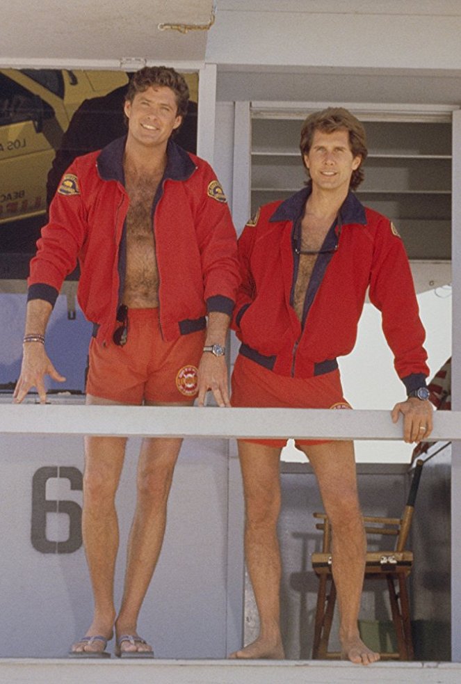 Los vigilantes de la playa - Promoción - David Hasselhoff, Parker Stevenson