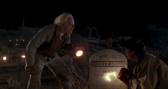 Back to the Future Part III - Van film - Christopher Lloyd, Michael J. Fox