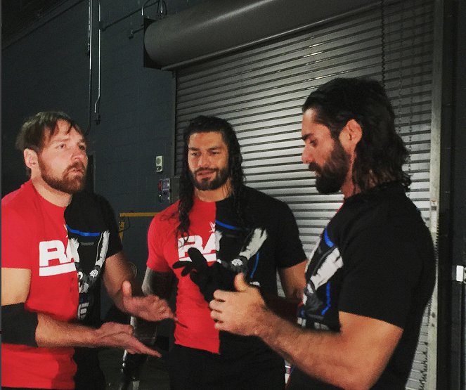 WWE Survivor Series - Dreharbeiten - Jonathan Good, Joe Anoa'i, Colby Lopez