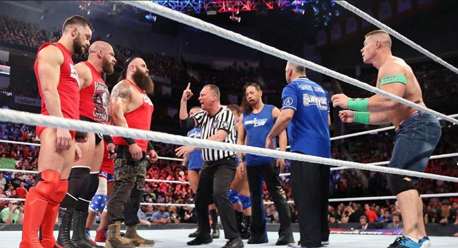 WWE Survivor Series - Photos - Fergal Devitt, Paul Levesque, Adam Scherr, Shinsuke Nakamura, John Cena