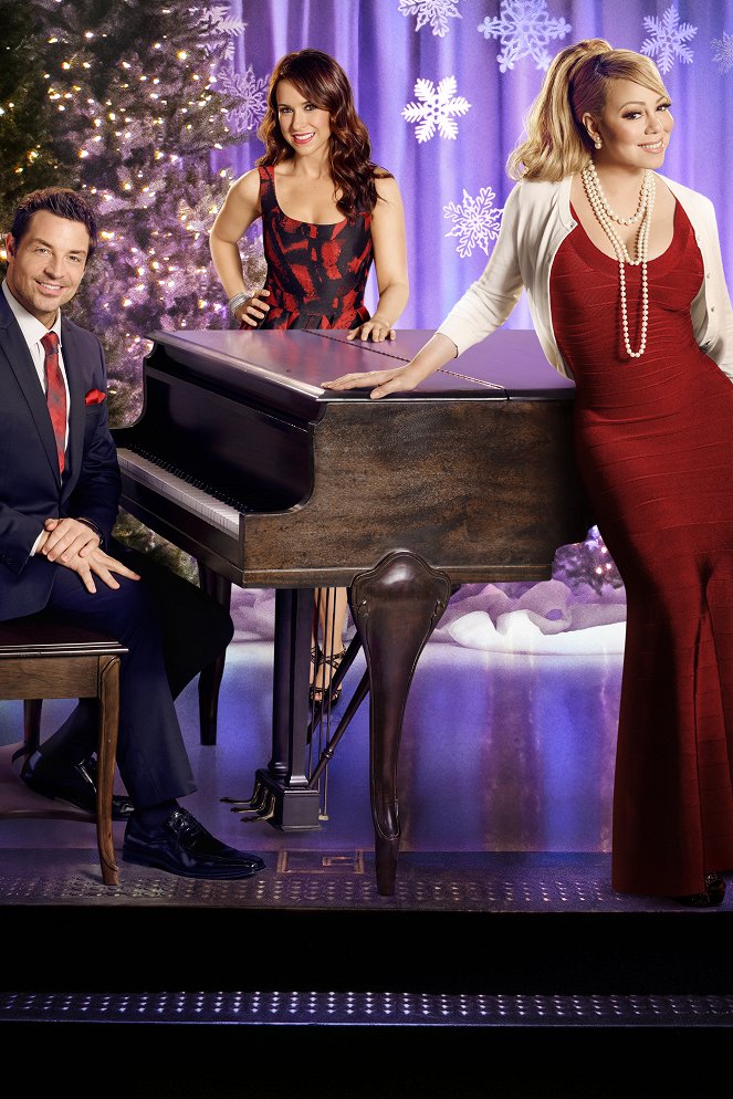 Eine Weihnachtsmelodie - Werbefoto - Brennan Elliott, Lacey Chabert, Mariah Carey