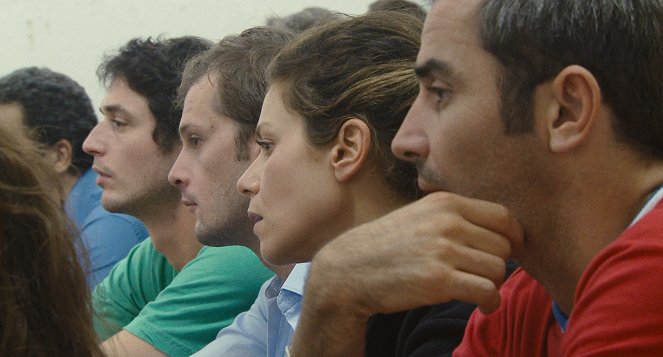 Polisse - Z filmu - Jérémie Elkaïm, Nicolas Duvauchelle, Marina Foïs, Arnaud Henriet
