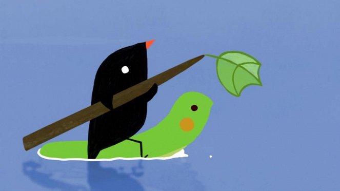 Der kleine Vogel und die Raupe - Z filmu