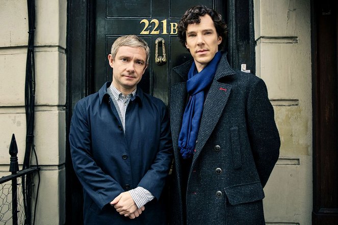 Sherlock - Werbefoto - Martin Freeman, Benedict Cumberbatch