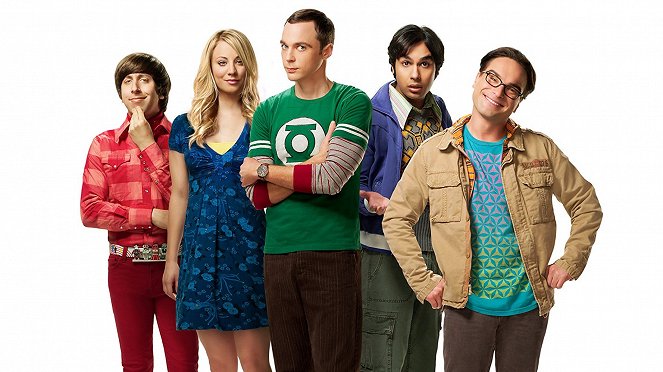 The Big Bang Theory - Werbefoto - Simon Helberg, Kaley Cuoco, Jim Parsons, Kunal Nayyar, Johnny Galecki