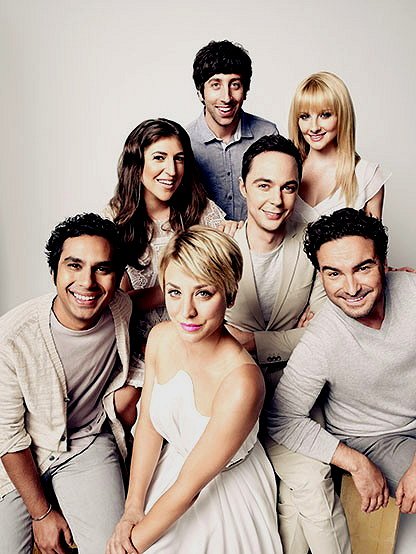 The Big Bang Theory - Werbefoto - Kunal Nayyar, Mayim Bialik, Kaley Cuoco, Simon Helberg, Jim Parsons, Melissa Rauch, Johnny Galecki