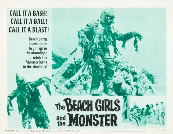 The Beach Girls and the Monster - Cartes de lobby