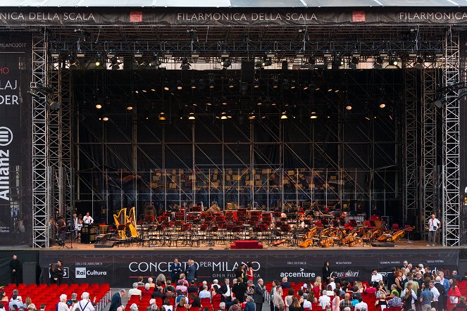 L'Orchestre de la Scala place du Dôme de Milan - Photos