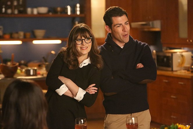 New Girl - Zaubertinte - Filmfotos - Zooey Deschanel, Max Greenfield