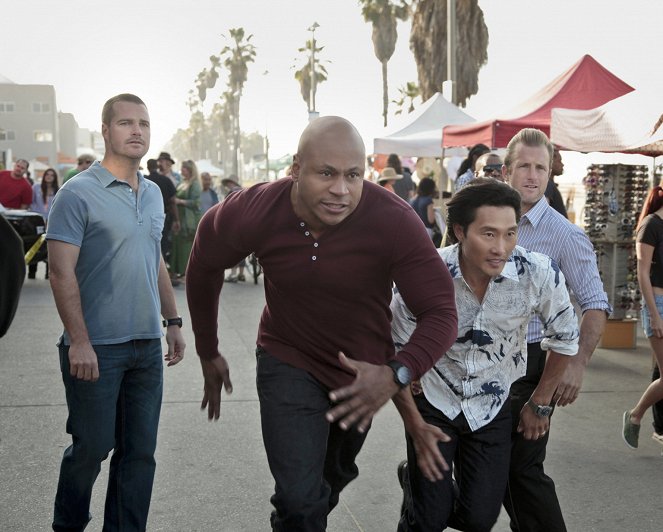 Agenci NCIS: Los Angeles - Season 3 - Dotyk śmierci - Z filmu - Chris O'Donnell, LL Cool J, Daniel Dae Kim, Scott Caan