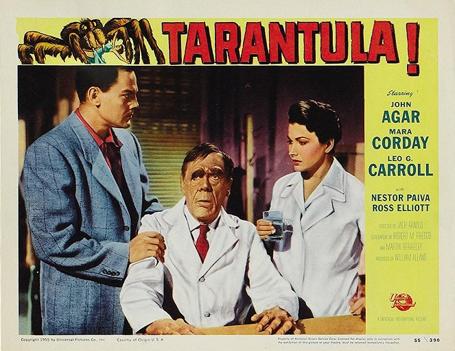 Tarantula - Lobbykarten - John Agar, Leo G. Carroll, Mara Corday