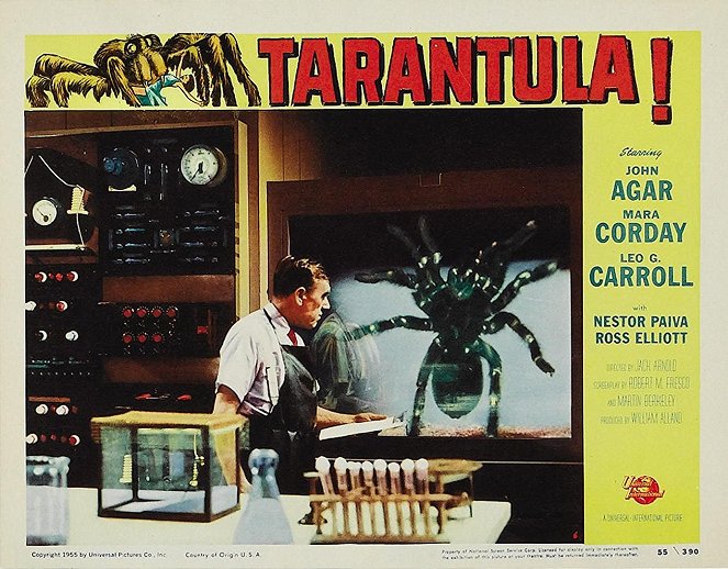 Tarantula - Lobby karty - Leo G. Carroll