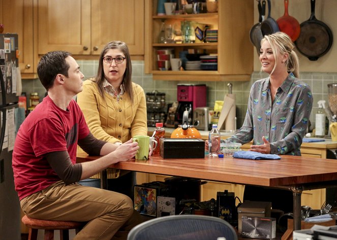 The Big Bang Theory - Season 11 - The Bitcoin Entanglement - Photos - Jim Parsons, Mayim Bialik, Kaley Cuoco