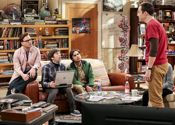 The Big Bang Theory - Die Bitcoin-Odyssee - Filmfotos - Johnny Galecki, Simon Helberg, Kunal Nayyar, Jim Parsons