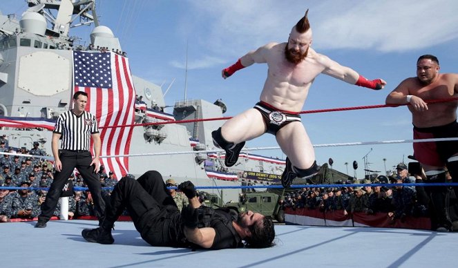 WWE Tribute to the Troops - Photos - Colby Lopez, Stephen Farrelly, Joe Seanoa