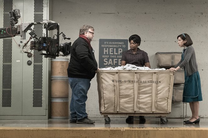 Tvář vody - Z natáčení - Guillermo del Toro, Octavia Spencer, Sally Hawkins