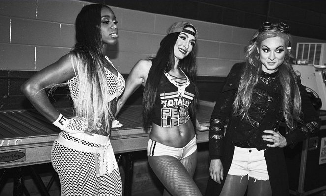 WWE Royal Rumble - Dreharbeiten - Trinity Fatu, Nicole Garcia, Rebecca Quin