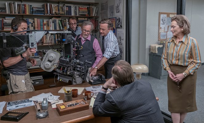 Los archivos del Pentágono - Del rodaje - Steven Spielberg, Tom Hanks, Meryl Streep
