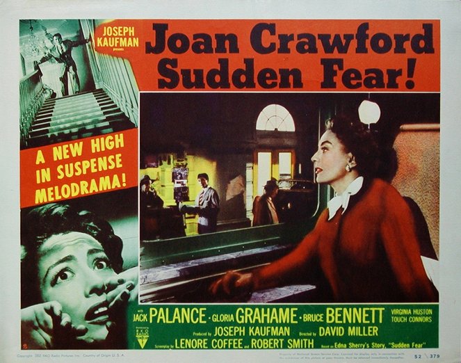 Sudden Fear - Lobby karty - Joan Crawford