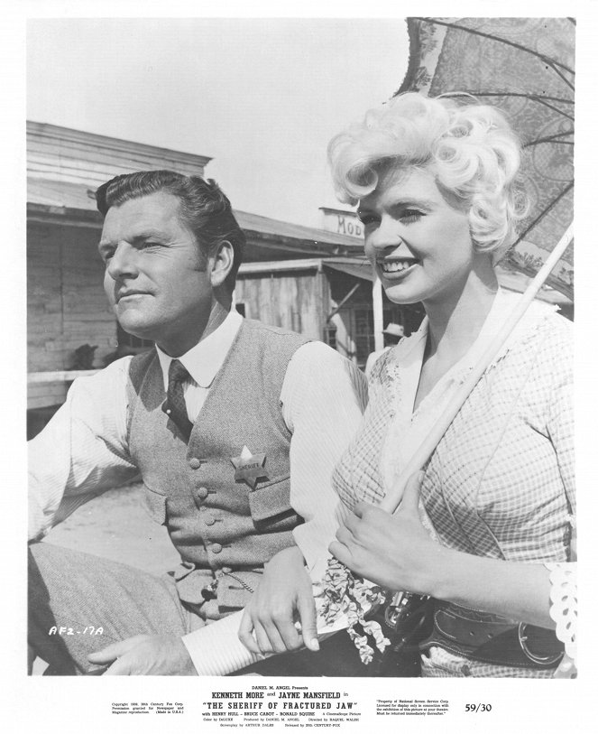 Sheriffi vastoin tahtoaan - Mainoskuvat - Kenneth More, Jayne Mansfield