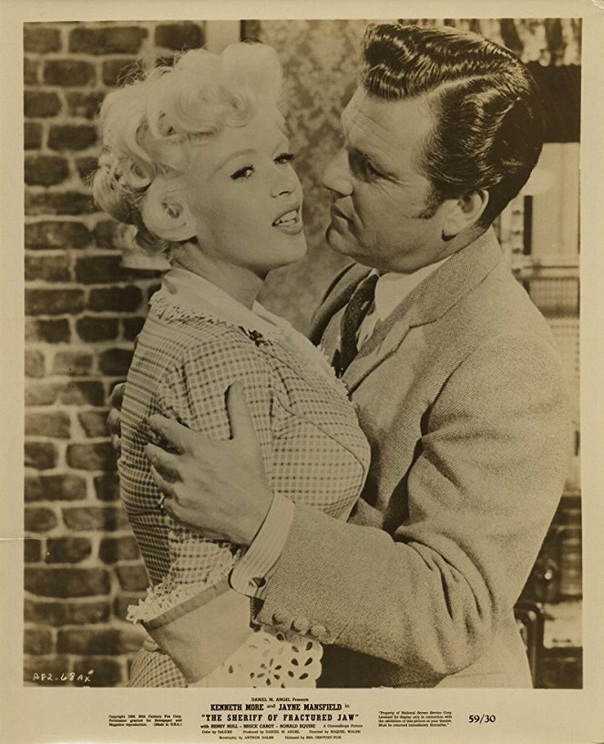 La Blonde et le shérif - Cartes de lobby - Jayne Mansfield, Kenneth More