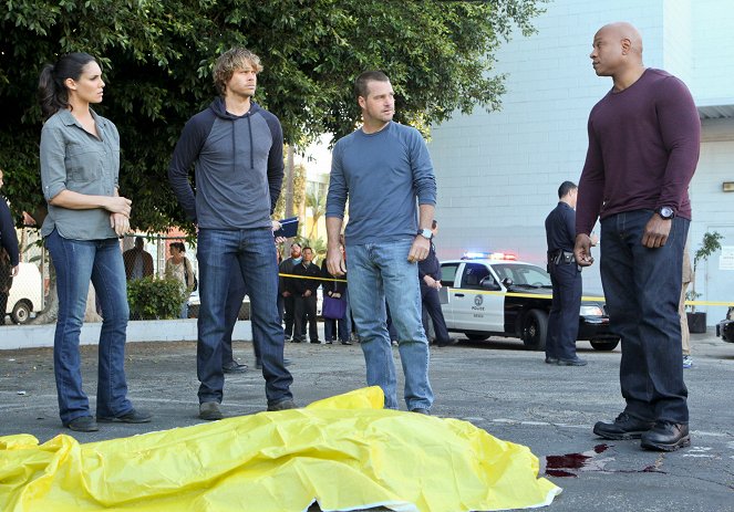 Agenci NCIS: Los Angeles - Zamarznięte jezioro - Z filmu - Daniela Ruah, Eric Christian Olsen, Chris O'Donnell, LL Cool J