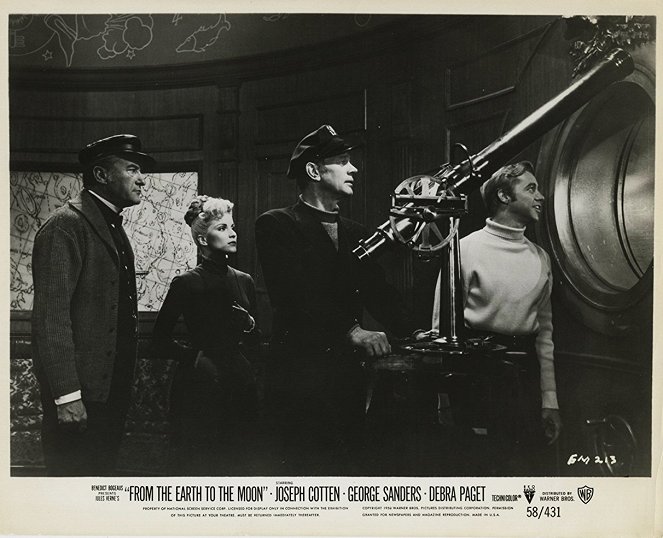 From the Earth to the Moon - Lobby Cards - George Sanders, Debra Paget, Joseph Cotten