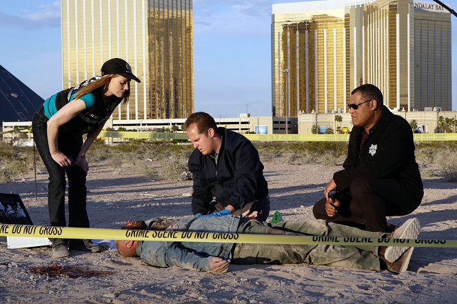 CSI: A helyszínelők - Mindent egy tétre - Forgatási fotók - Marg Helgenberger, David Berman, Laurence Fishburne