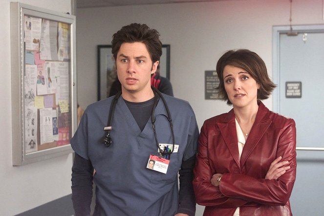 Scrubs: Doktůrci - Můj hrdina - Z filmu - Zach Braff, Christa Miller