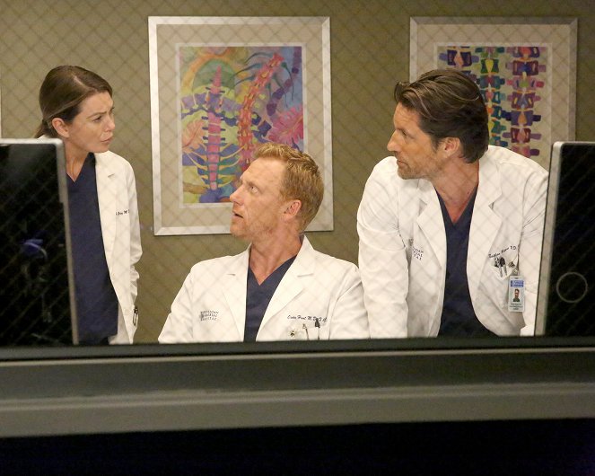 Grey's Anatomy - Season 13 - Falling Slowly - Photos - Ellen Pompeo, Kevin McKidd, Martin Henderson