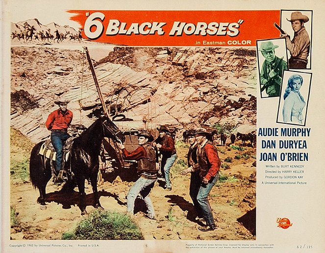 Six Black Horses - Lobby Cards