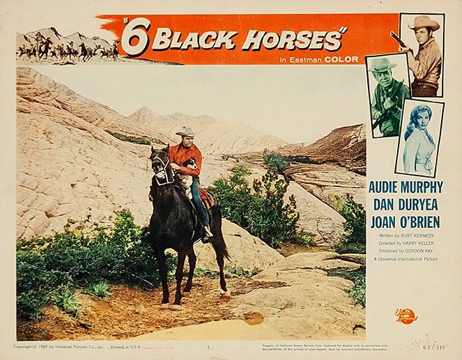 Six Black Horses - Lobby Cards