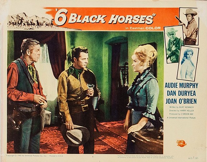 Six Black Horses - Lobby Cards