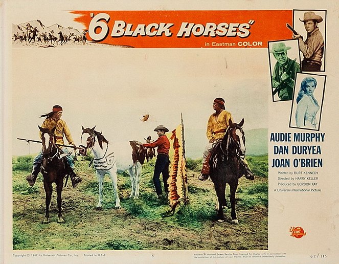 Six Black Horses - Lobby Cards