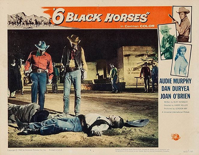 Six Black Horses - Lobby Cards