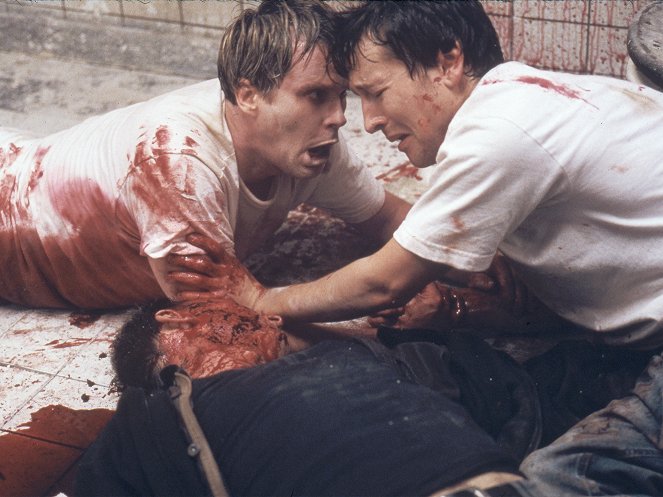 Saw - Filmfotos - Cary Elwes, Leigh Whannell