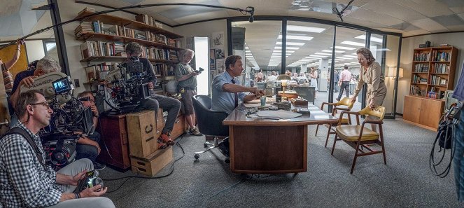 Die Verlegerin - Dreharbeiten - Tom Hanks, Meryl Streep