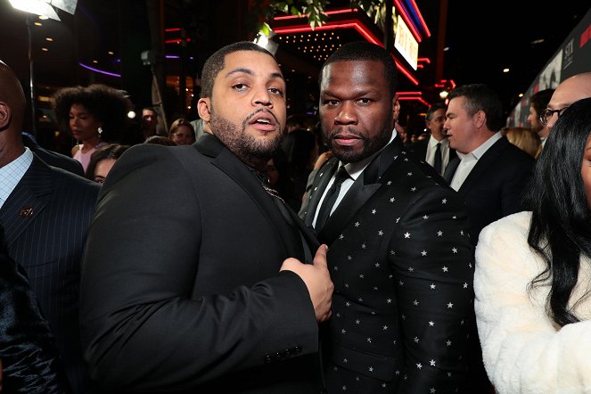 Dokonalá lúpež - Z akcií - Los Angeles Premiere of DEN OF THIEVES at Regal Cinemas LA LIVE on Wednesday, January 17, 2018 - O'Shea Jackson Jr., 50 Cent