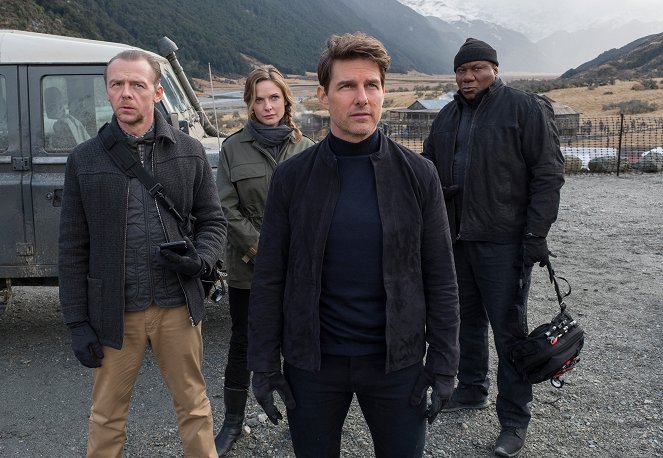 Mission: Impossible - Fallout - Van film - Simon Pegg, Rebecca Ferguson, Tom Cruise, Ving Rhames