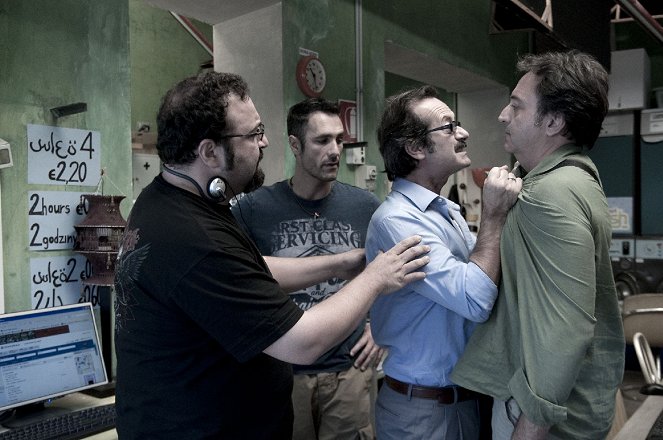 Escort in Love - Dreharbeiten - Massimiliano Bruno, Raoul Bova, Rocco Papaleo