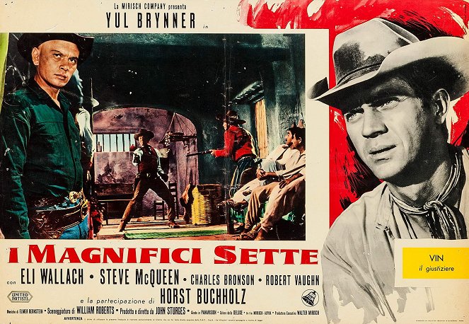 The Magnificent Seven - Lobby Cards - Yul Brynner, Steve McQueen