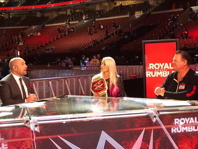 WWE Royal Rumble - Kuvat kuvauksista - Peter Rosenberg, Lexi Kaufman, Jerry Lawler