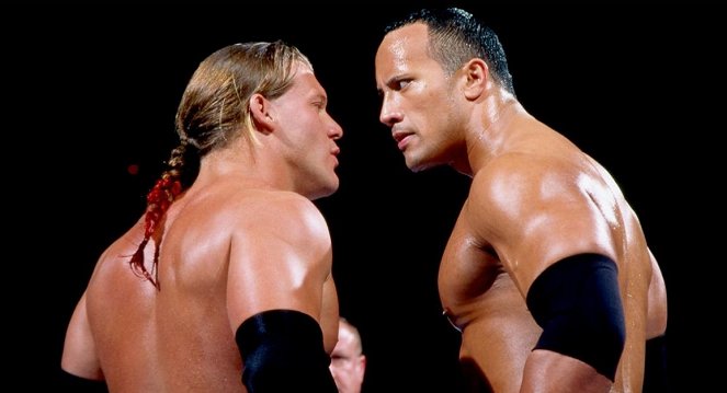 WWE Royal Rumble - Photos - Chris Jericho, Dwayne Johnson