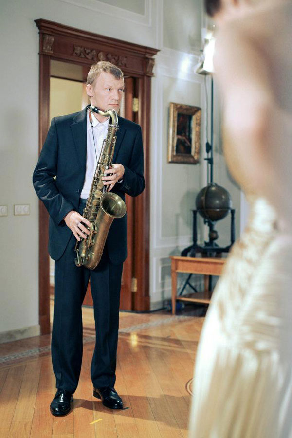 Solo na saxofoně - Del rodaje - Aleksey Serebryakov