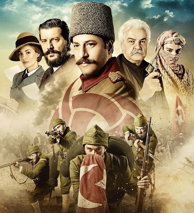 Mehmetçik Kut’ül Amare - Season 1 - Werbefoto - Gamze Özçelik, İlker Aksum, Kaan Taşaner, Serdar Gökhan, Özgü Kaya