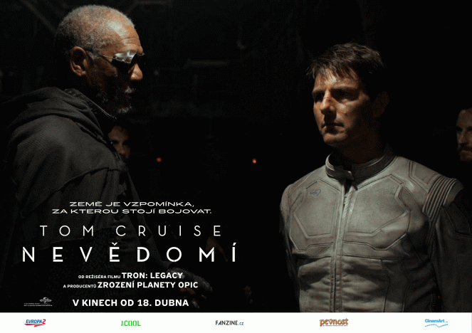 Oblivion - Cartes de lobby - Morgan Freeman, Tom Cruise