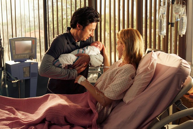 Scrubs: Doktůrci - Můj těžký porod - Z filmu - Zach Braff, Elizabeth Banks