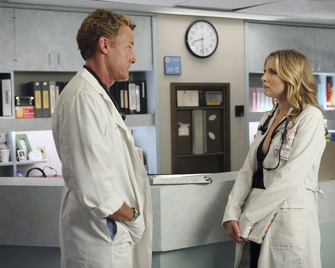 Scrubs - Season 7 - My Inconvenient Truth - Photos - John C. McGinley, Sarah Chalke