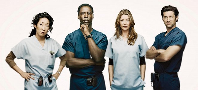 Grey's Anatomy - Season 3 - Werbefoto - Sandra Oh, Isaiah Washington, Ellen Pompeo, Patrick Dempsey