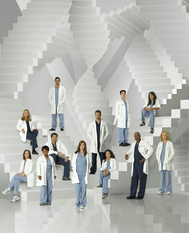 Greyn anatomia - Season 4 - Promokuvat - Chyler Leigh, Brooke Smith, Chandra Wilson, Justin Chambers, Patrick Dempsey, Ellen Pompeo, Eric Dane, Sandra Oh, T.R. Knight, James Pickens Jr., Sara Ramirez, Katherine Heigl